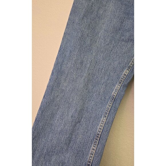 Vintage Levis 550 High-Waisted Blue Jeans Distressed Denim Straight Leg 28" - Picture 4 of 13